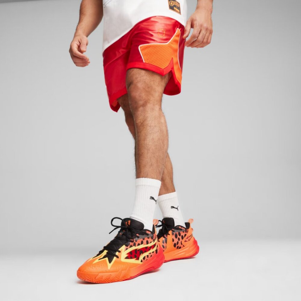 PUMA HOOPS x CHEETOS® Basketball Shorts Red Orange Men's Size Large